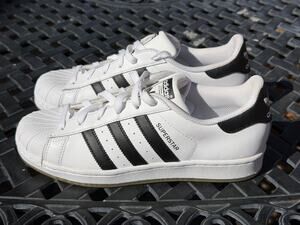 Adidas Superstar Originals White Black Leather Low Top Sneakers B42369 NWOT 2016